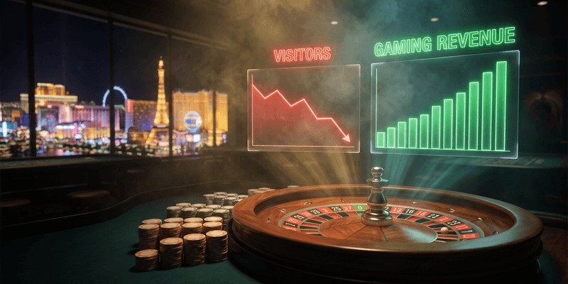 Vegas tourism drops