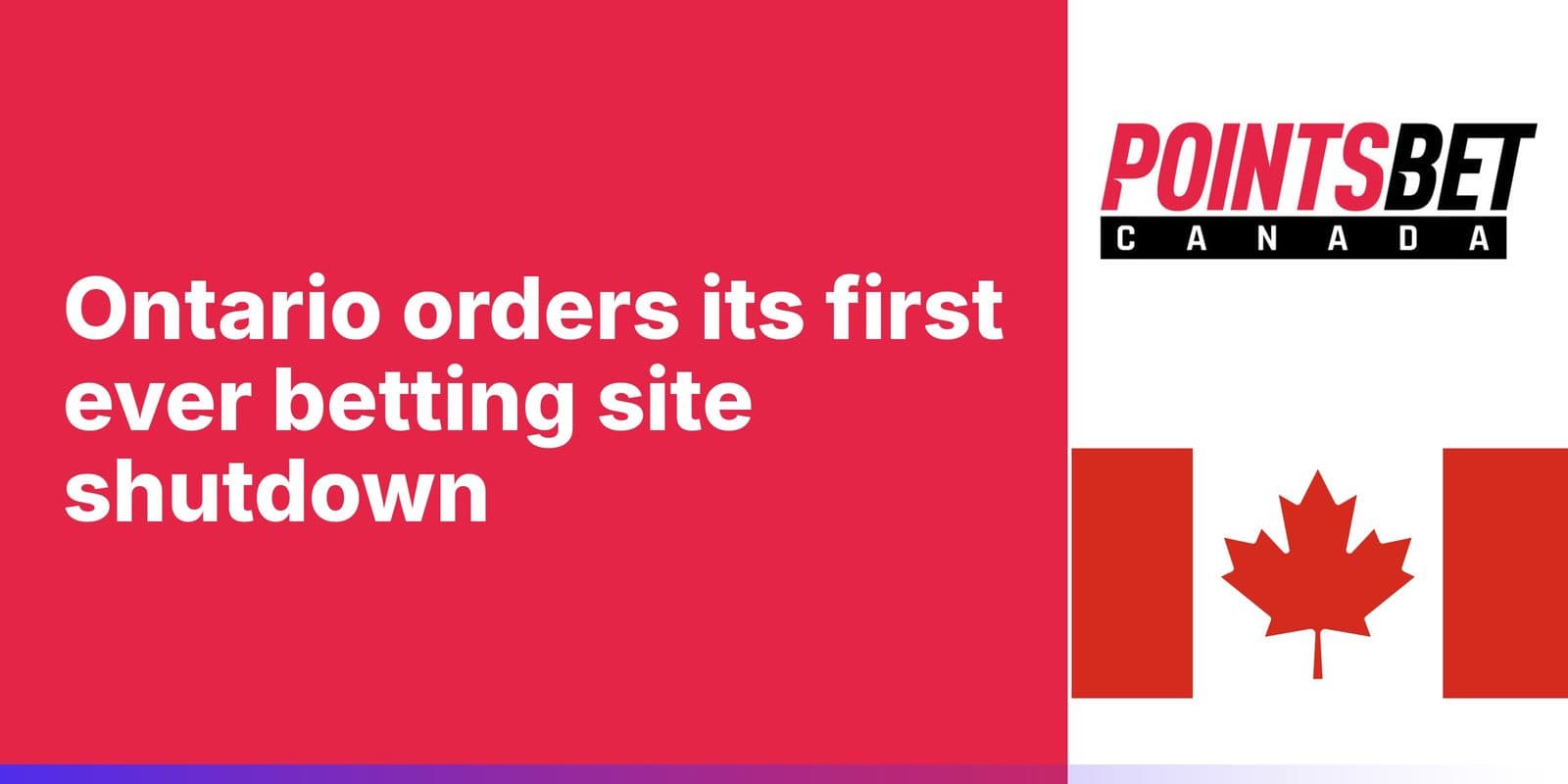 PointsBet Accepts Ontario's First iGaming Suspension Over Porter Bets