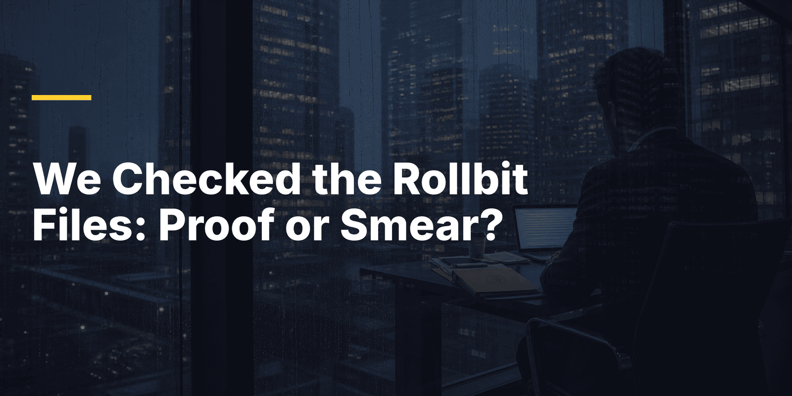 Header image (style 1): We Checked the Rollbit Files: Proof or Smear?