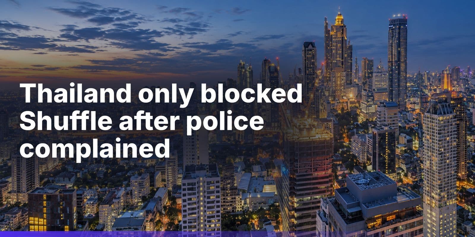 Shuffle Slipped Past Thailand's AI Gambling Screen, Ministry Admits