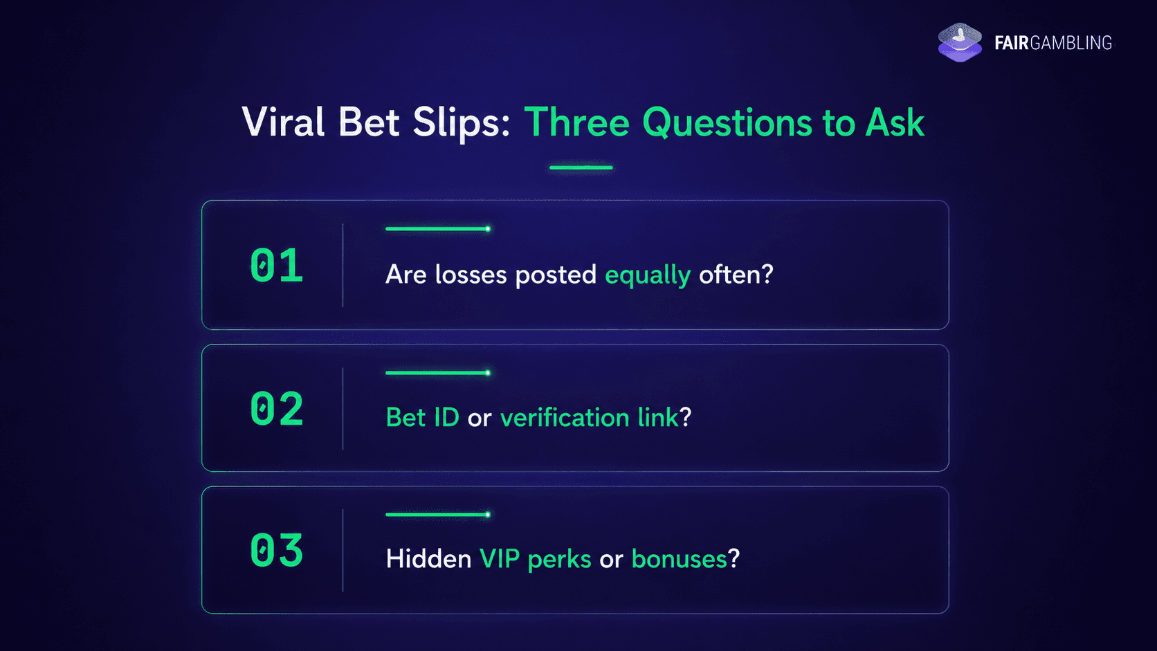 viral bet slips verification questions