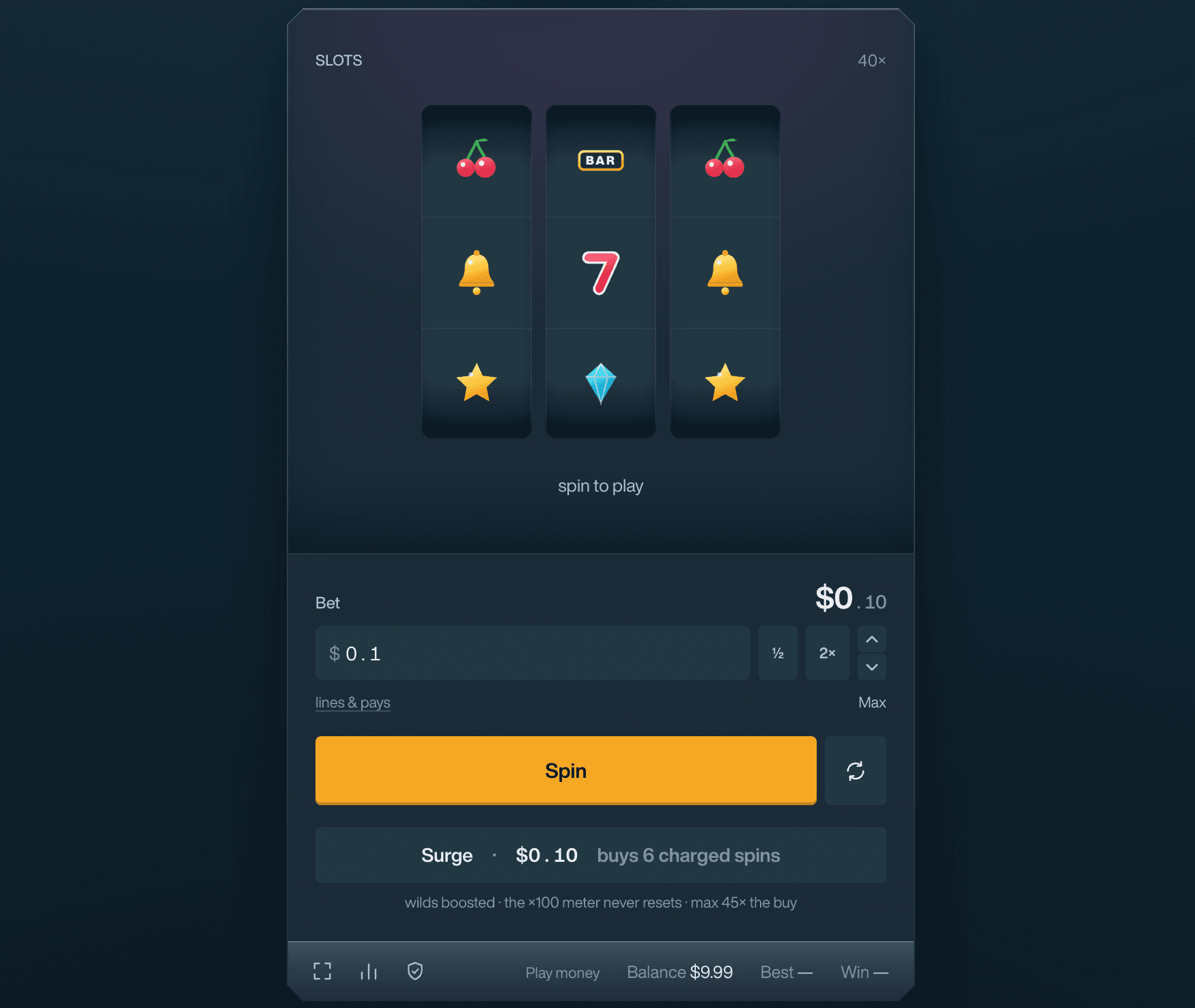 Freeroll Slot Example