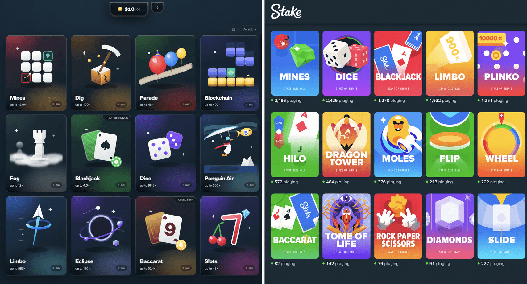 Freeroll vs Stake Comparison