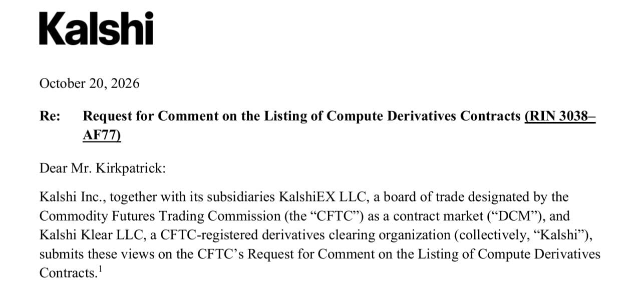 CFTC Comment Kalshi Compute Curves