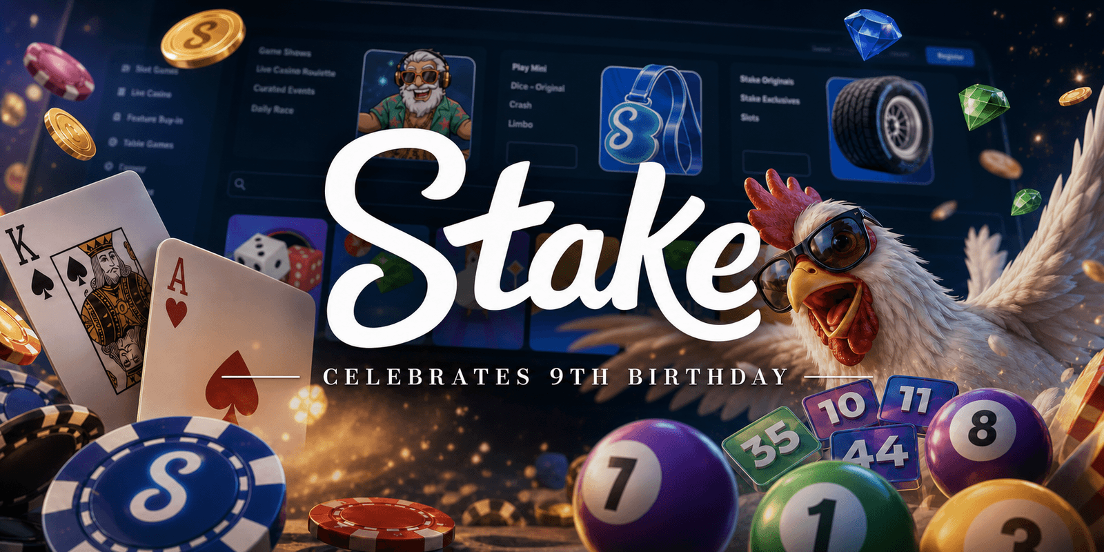 Stake Turns Nine