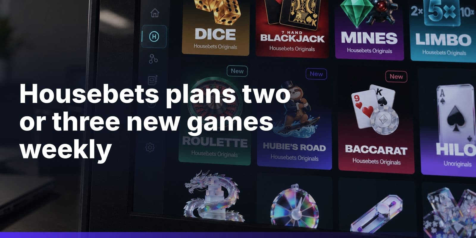 Housebets Launches Nine In-House Casino Games, Plans Two or Three a Week
