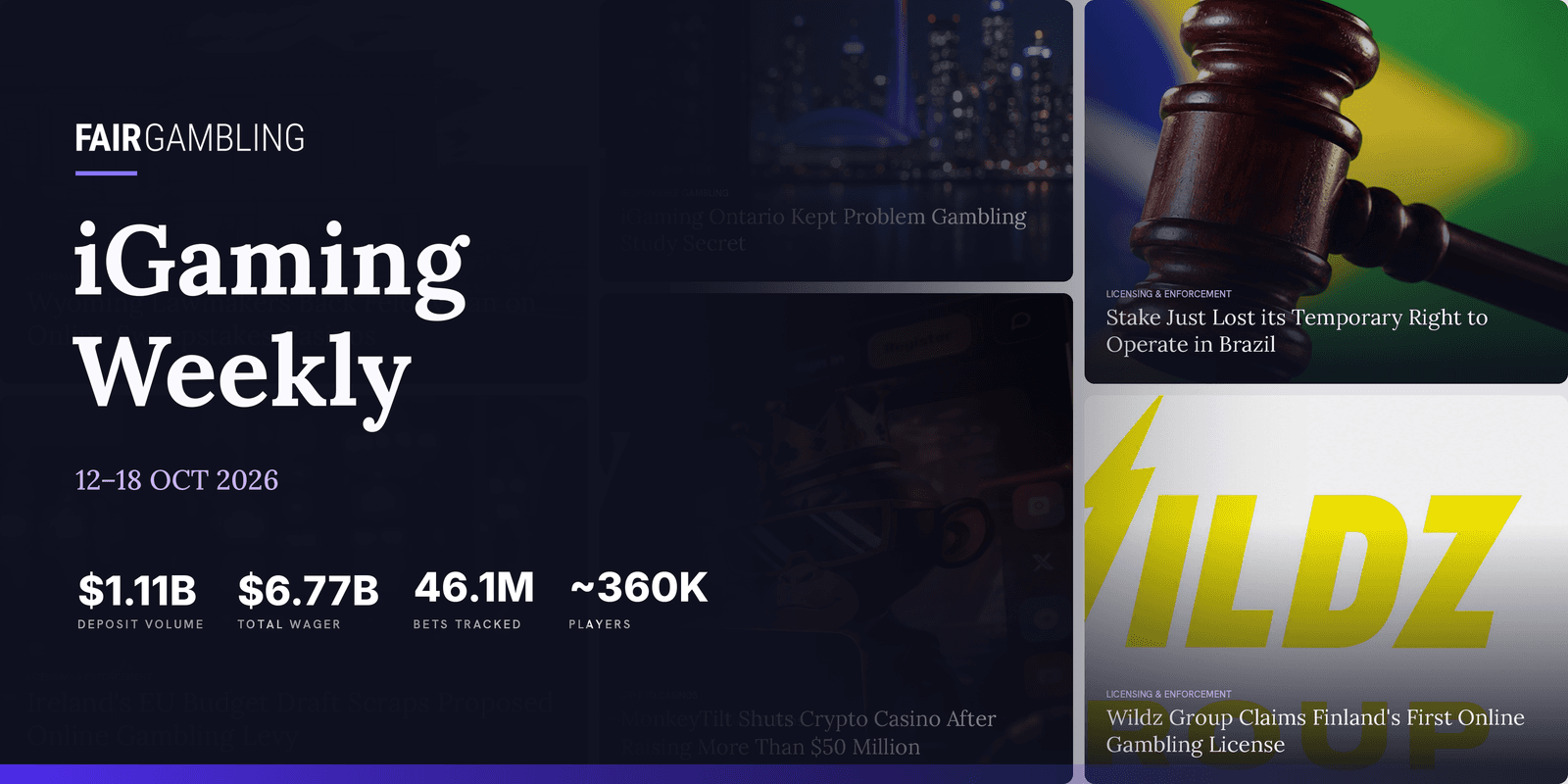 FairGambling iGaming Weekly, October 12–18