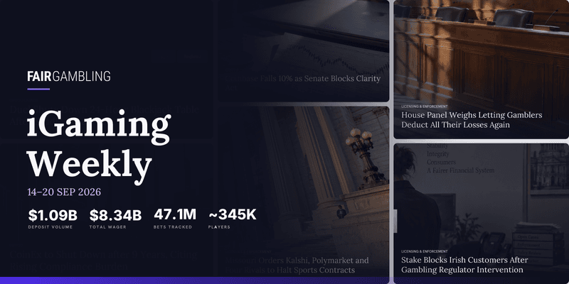 FairGambling iGaming Weekly, Sep 14–20, 2026