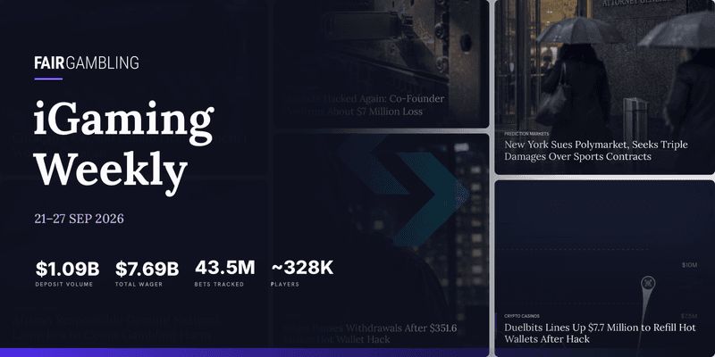 FairGambling iGaming Weekly, September 21–27