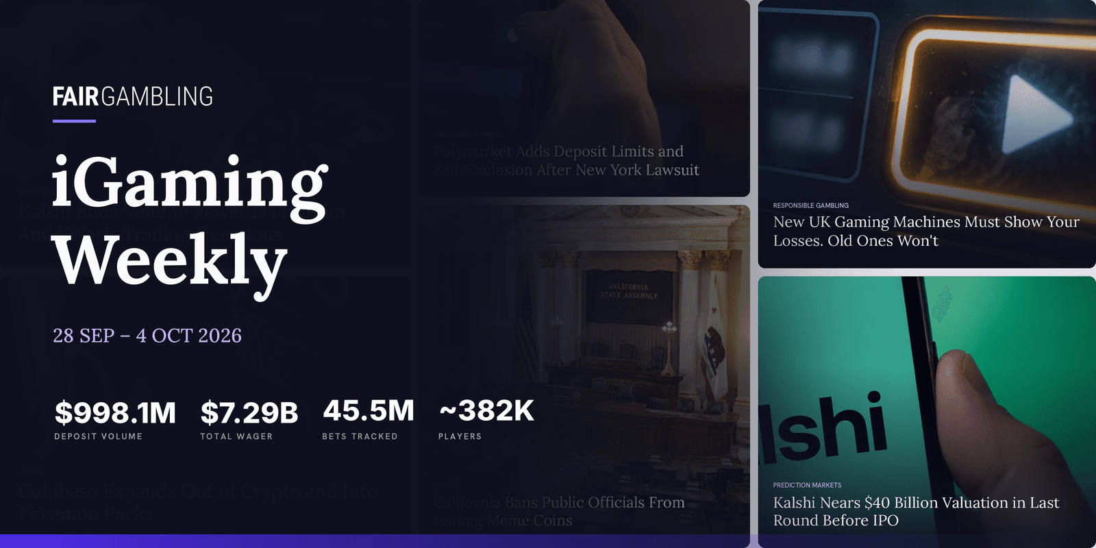 FairGambling iGaming Weekly, September 28–October 4