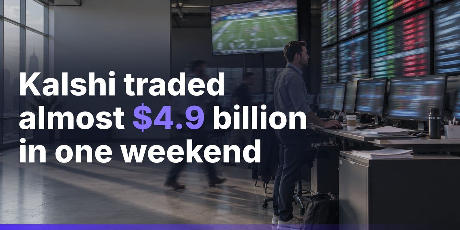 Kalshi Posts Record $4.9 Billion NFL Weekend, Driven by Parlays