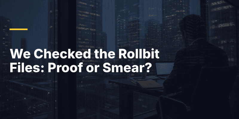 Header image (style 1): We Checked the Rollbit Files: Proof or Smear?