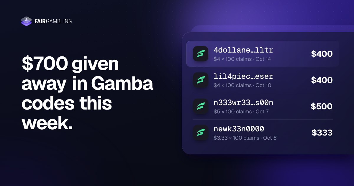 Gamba Bonus Codes 2026: $5 Code Tested
